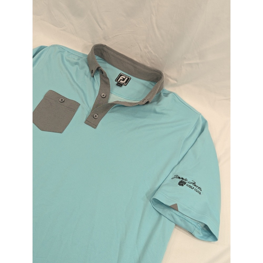 FootJoy FJ Shirt Mens XL Pastel Green Performance Polo Jimmie Austin Golf Club